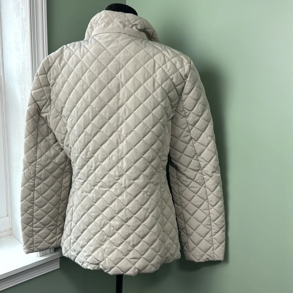 Calvin Klein cream quilted jacket large - Picture 5 of 6